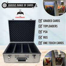 Load image into Gallery viewer, Silver Metal Storage Case For Sports And Gaming Cards