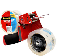 Load image into Gallery viewer, Scotch #3850-542STMP Heavy Duty Shipping Packaging Tape, 1.88 in x 60 yd (48 mm x 54,8 m), 2 Rolls with Heavy Duty Dispenser