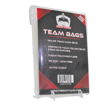 Load image into Gallery viewer, Team Bags - Resealable Card Sleeves - 100 Pack

