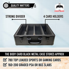 Load image into Gallery viewer, Black Metal Storage Case For Sports And Gaming Cards
